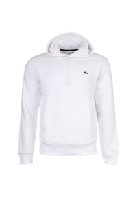 LACOSTE - Herren Hoodie mit Kapuze - Sweatshirt, aufgerautes Fleece, Baumwoll-Mix - Blau