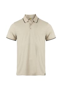 ROADSIGN® australia - Herren Polo Urban klassisches Poloshirt in melierter Optik, sportlich eleganter Stil für Freizeit, Büro und Casual-Outfits - beige