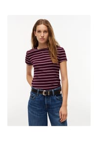 TOMMY Jeans - T-Shirt, Logo-Stickerei, für Damen - 0EZ  RED