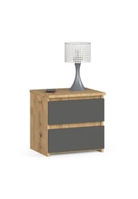 Akord - Nachttisch CL2 mit 2 Schubladen - artisan-eiche