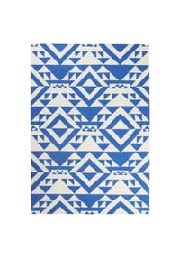 ACCESSORIZE - Kurzflorteppich Blue Mellow - - blau weiß
