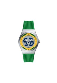 FOSSIL BRAZI - Herrenuhr World Flags Big Tic Brazil "LE1243" - SILBER