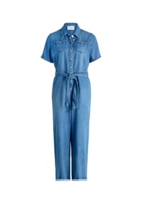 CARTOON - Jumpsuit, Klappkragen, für Damen - 8619 MIDDLE BLUE