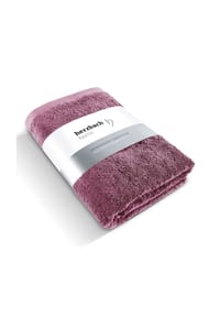herzbach home Badetuch Pura 100x150 cm 550g/m², Premium-Qualität, 100% Baumwolle, einfarbig - Herzbach_Pura - Anthrazit