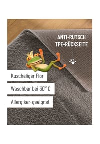 WECONhome Badteppich Marc - Hoch-Tief-Effekt - Badteppich - anthrazit grau