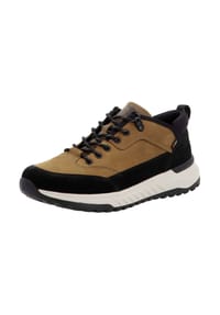 rieker - Leder Sneaker - Schwarz/Braun