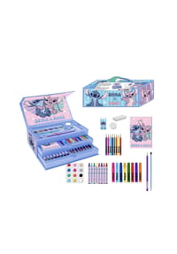Disney - Disney Stitch Mal- und Zeichenkoffer – Kreativset für Kinder mit Zubeh - Mehrfarbig 41x58x3 cm