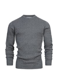 KRONSTADT - Strickpullover KSCable - Black
