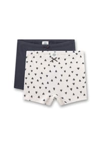 Sanetta - Pants, Baumwolle, 2er-Pack, für Kinder - 1948 WH/PEBBLE