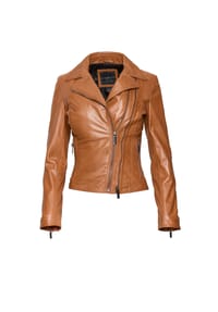 bugatti - Lederjacke BULady-135 mit Schultersteppung - black