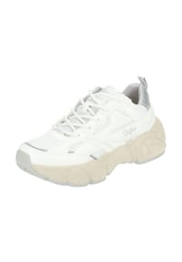Buffalo - Lederimitat/Mesh Sneaker - Weiß/Grau