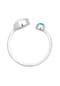 elli. Ring Geo Opal Howlith Boho Offen Verstellbar 925 Silber Bild 3