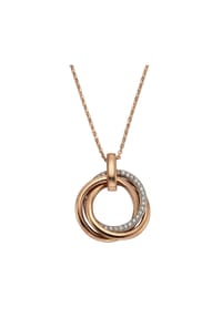 VANDENBERG - Damenkette mit Anhänger, 925er Silber - rotgold
