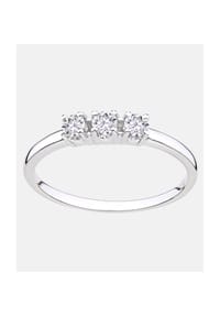 Diamant L'eternel - Trilogie Ring, mit 0.22 ct Diamant, 750 Weißgold - white gold