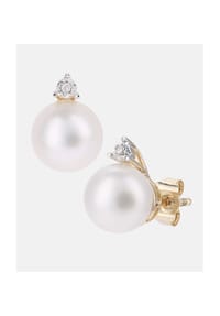 Diamant L'eternel - Ohrringe, mit 0.01 ct Diamant, 375 Gelbgold - gold