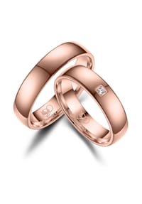 MARRYA - MARRYA MARRYA Titan Ringe Trauringe Eheringe Partnerringe - Herren Ring - rosé