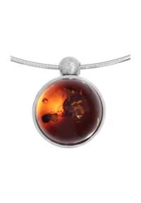 OSTSEE-SCHMUCK® - Halsreif mit Anhänger , Gleiter-Kugel 16 mm-Sarah Vicenca , Silber 925/000 - silber