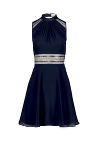 Vera Mont - Cocktailkleid mit Spitzeneinsatz - Night Sky