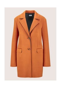 MADELEINE - Longjacke aus zweilagigem Jersey - berber / wollweiß