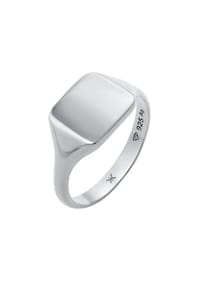 KUZZOÍ - Ring Siegelring 925 Sterling Silber - Gold