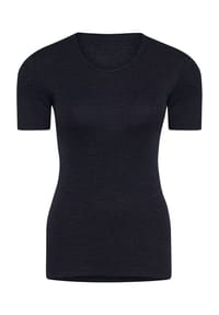-con-ta- - T-Shirt, Rundhals-Ausschnitt, uni, für Damen - BURGUND