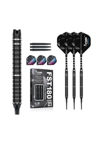 COFI - Formula FST180 GEN3 Black Silver Rings Softtip Dartset 18g Softdarts - Schwarz Silber OneSize