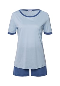 HANRO - Laura Shorty, Rundhals-Ausschnitt, für Damen - 2622 SEA BREEZE