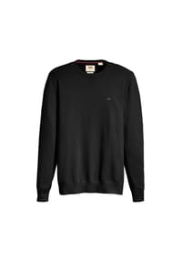 Levi's® - Herren Strickpullover - "Lightweight Housemark Sweater", Rundhals, Baumwoll-Mix - Blau