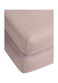 Aspero® - 2 x Bambus Spannbettlaken Macau - Altrosa