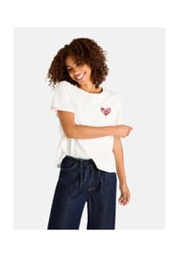 LIEBLINGSSTÜCK - T-Shirt, Baumwolle, für Damen - 110 OFF WHITE