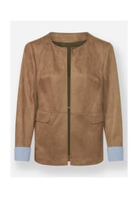 Witt - Lederimitat-Blazer - burgund