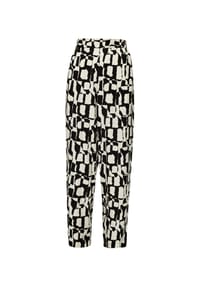 s.Oliver BLACK LABEL - Stoffhose, Gummibund, für Damen - 99A1  GREY/BLACK