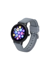 Atlanta by PARAGON ATLANTA SMARTWATCH - ATLANTA Smartwatch, "9715/4", schwarz/grau, mit Silikonarmband - SCHWARZ/GRAU