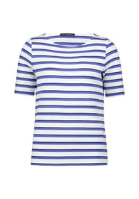 BETTY BARCLAY - Ringelshirt mit U-Boot-Ausschnitt - Weiß/Blau