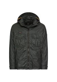 camel active - Kapuzenjacke mit gestepptem Futter - Olivgrün