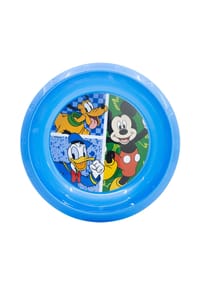 Disney - Disney Mickey Mouse Kinderteller – Bruchsicherer Essteller für Kinder - Blau 21,5x21,5x2 cm