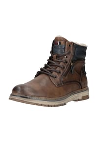 TOM TAILOR - Lederimitat Stiefelette - Mokka