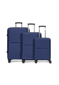 Stratic Shine - Shine 4 Rollen Kofferset 3-teilig mit Dehnfalte - black