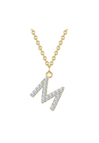 GLANZSTÜCKE MÜNCHEN - Damen Kette aus 925/- Sterling Silber in Gelbgold mit Zirkonia - gelbgold