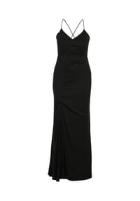 Vera Mont - Abendkleid im Glitzer-Look - Blue/Silver