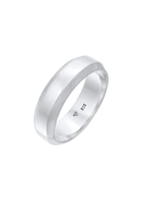 KUZZOÍ - Ring Herren Bandring Basic 925 Silber - Gold