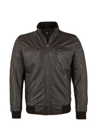 OTTO KERN - Herren Lederjacke Blouson Lammnappa dunkelbraun - dunkelbraun
