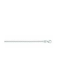 Adelia's - Damen Gold Schmuck 585 Weißgold Anker Halskette Ø 0,7 mm - silber