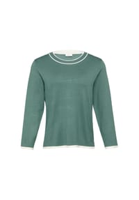 s.Oliver BLACK LABEL - Strickpullover, 3/4-Arm, für Damen - 6702  BLUE GREEN