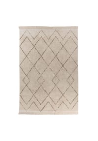 Kayoom - Wohnzimmer Teppich – Kurzflorteppich Alena 225 in creme - braun – Modern - creme - braun