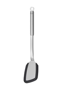 RÖSLE Rundgriff-Pfannenwender, Silikon, 35cm - RUNDGRIFF - SILBER/SCHWARZ