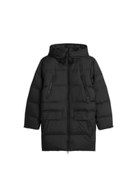 Marc O'Polo - Herren Wintermantel - Long Puffer Jacket, Daunenmantel, Kapuze, wasserabweisend - Schwarz