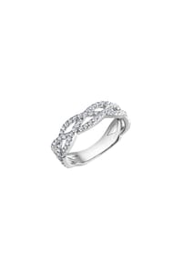zeeme SILVER - Ring 925/- Sterling Silber 75 Zirkonia - weiß