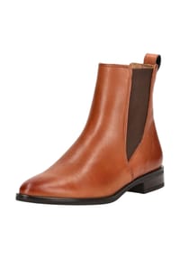 paul green - Leder/Textil Stiefelette - Cognac