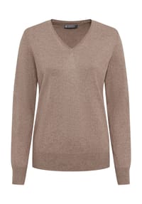 GALERIA - Seide-Kaschmir Pullover "Monaco", V-Ausschnitt, für Damen - AQUA
